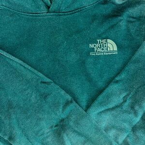 M Green North Face Hoodie